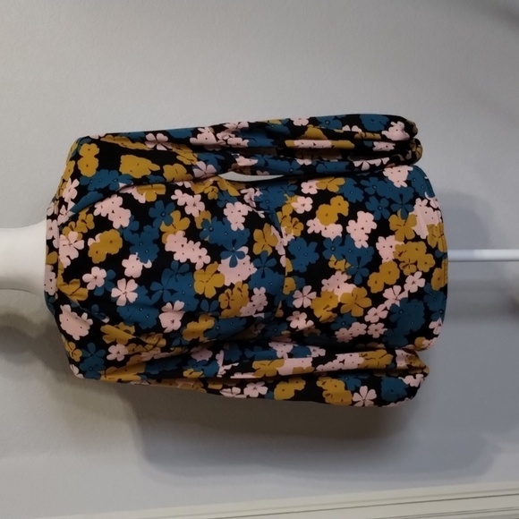 Cabi Blouse 4158 Size XS Button Up Floral Long Sleeve Blue Pink Yellow Black - Picture 4 of 10